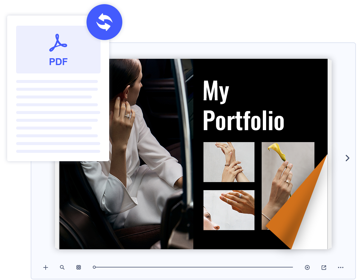 convert pdf to digital portfolio online free