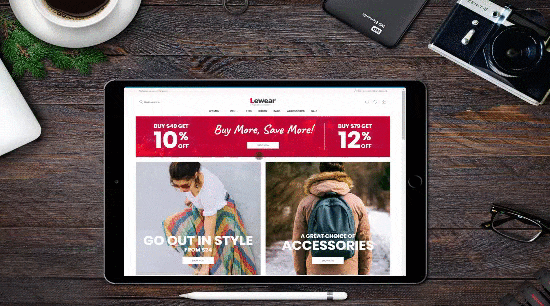 Ecommerce Website with Flipbook Demo