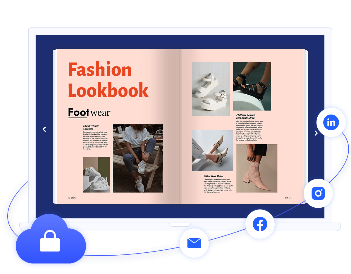 host interactive lookbook online