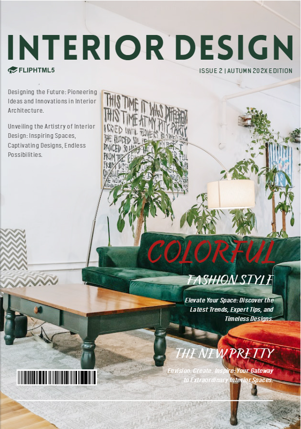 interior design magazine template