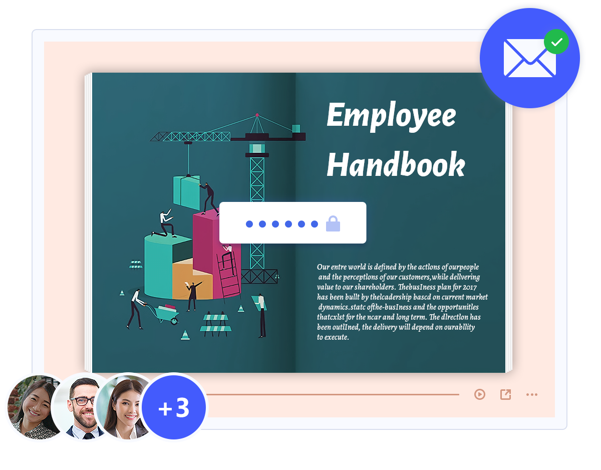 Publish employee handbook online securely