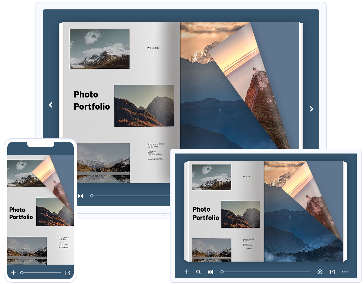 read interactive portfolio online across devices