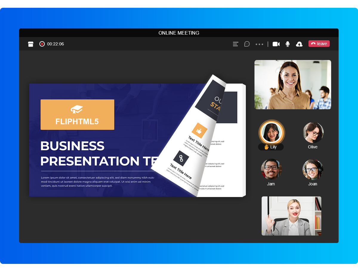 share your digital presentation on video conferencing platforms